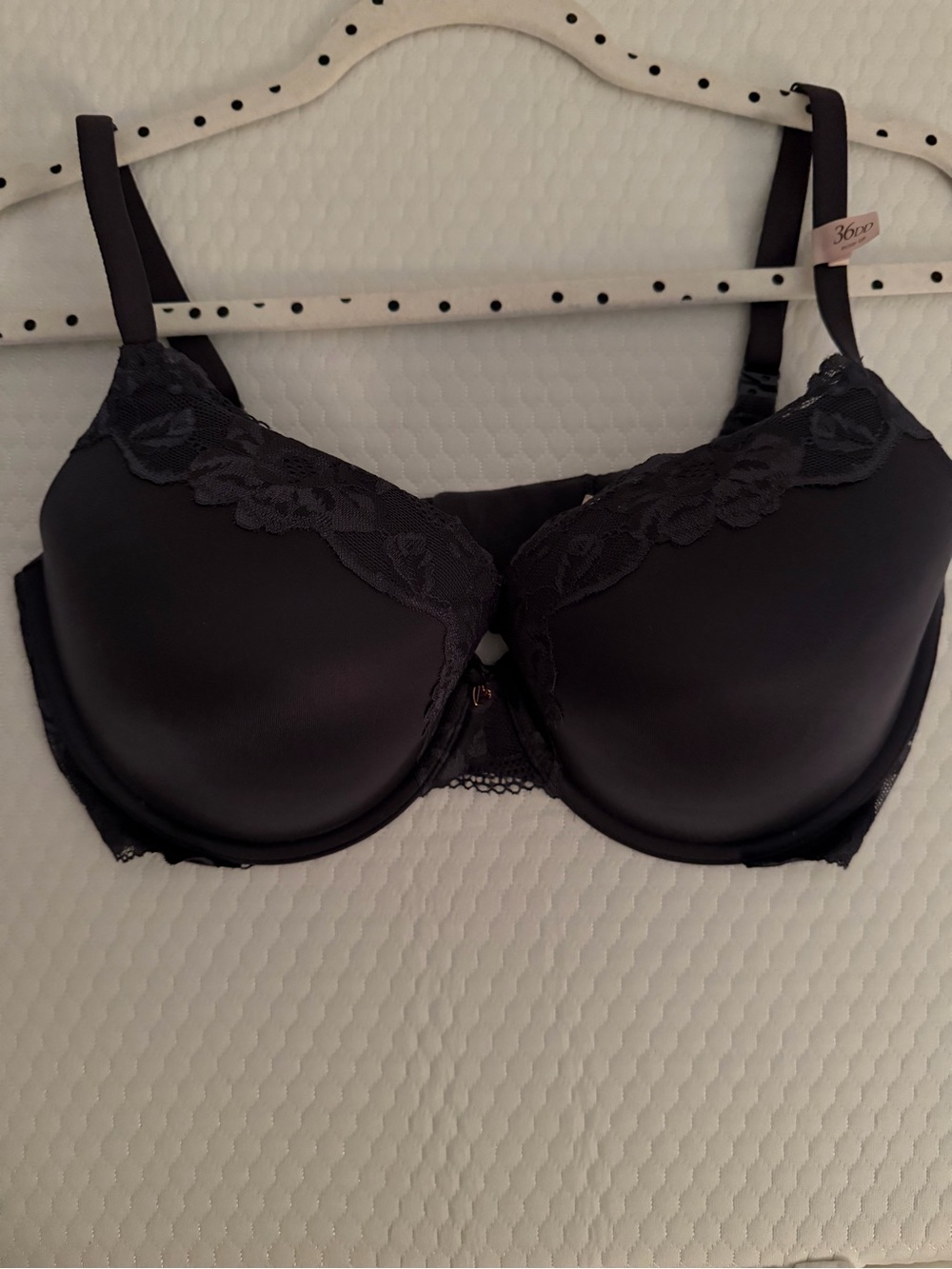 Victoria's Secret Deep Gray Lace-Trim Underwire Bra